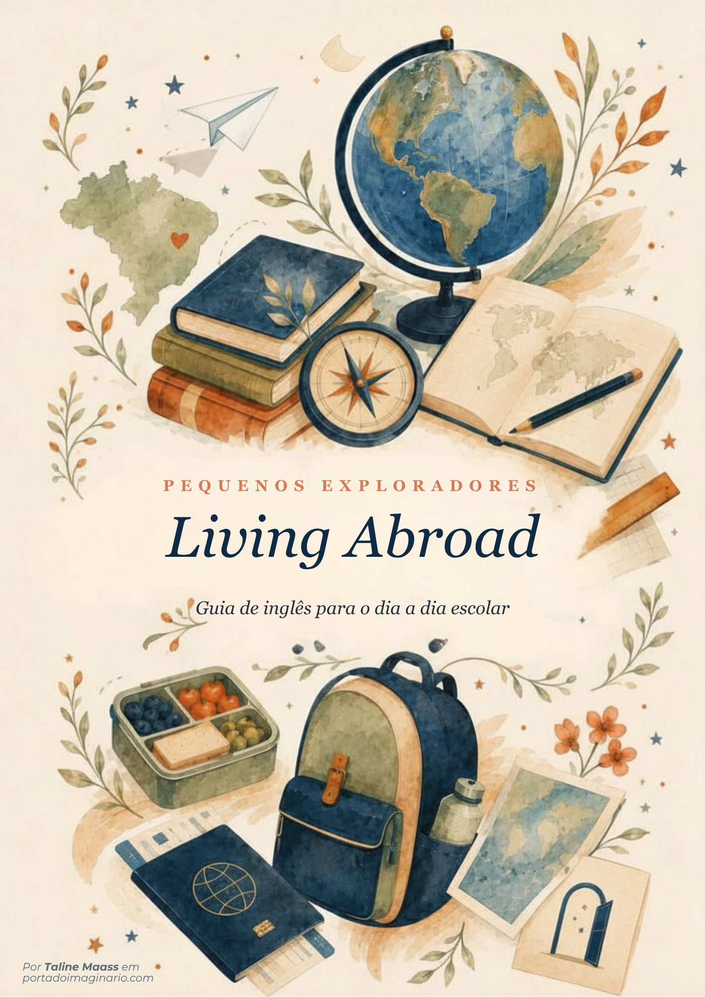 Capa do guia Pequenos Exploradores — Living Abroad